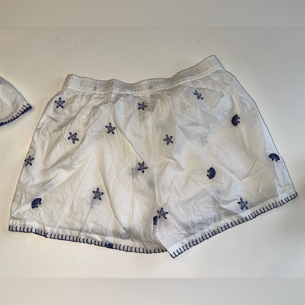 Calypso St Barthes Vacation Embroidered Two-Piece Set shorts tank top - Picture 3 of 4
